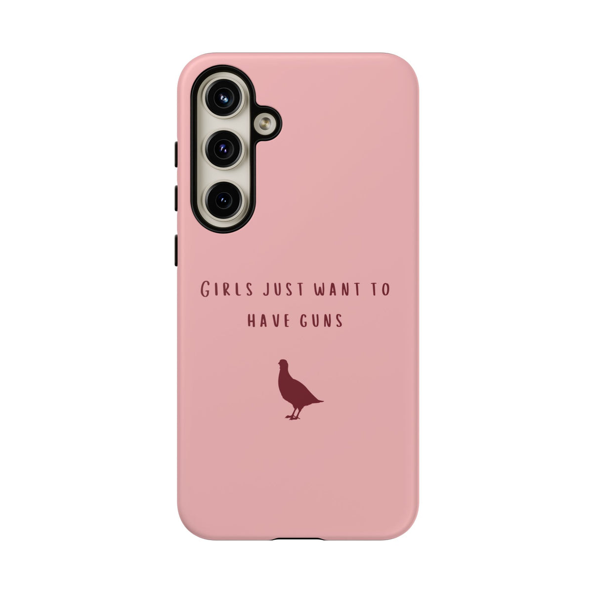 Pink & Burgundy 'Girls Just Want To Have Guns' Case (Partridge)
