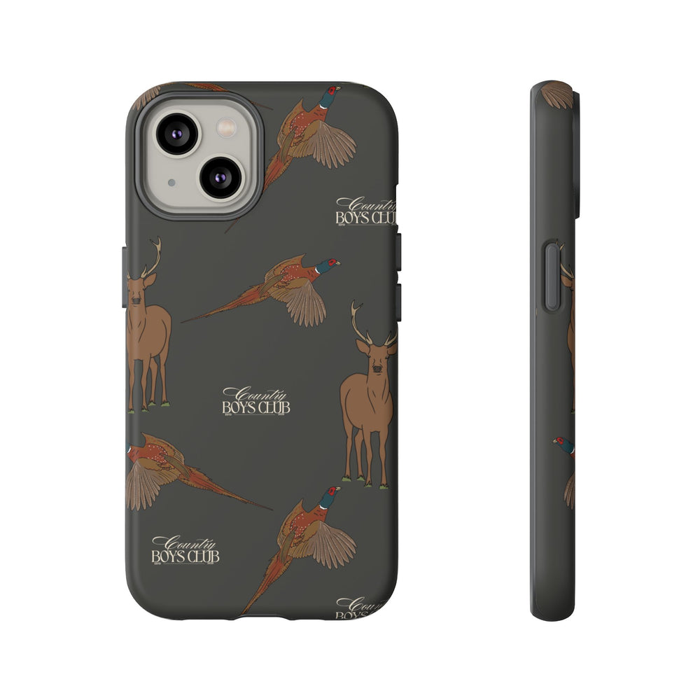 Charcoal 'Boys Stags & Pheasants' Case  | CBC x Country Cases