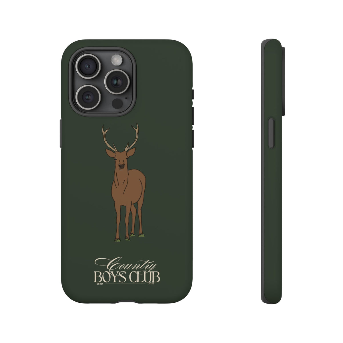 Field Green 'Country Boys Club Stag' Case  | CGC x Country Cases