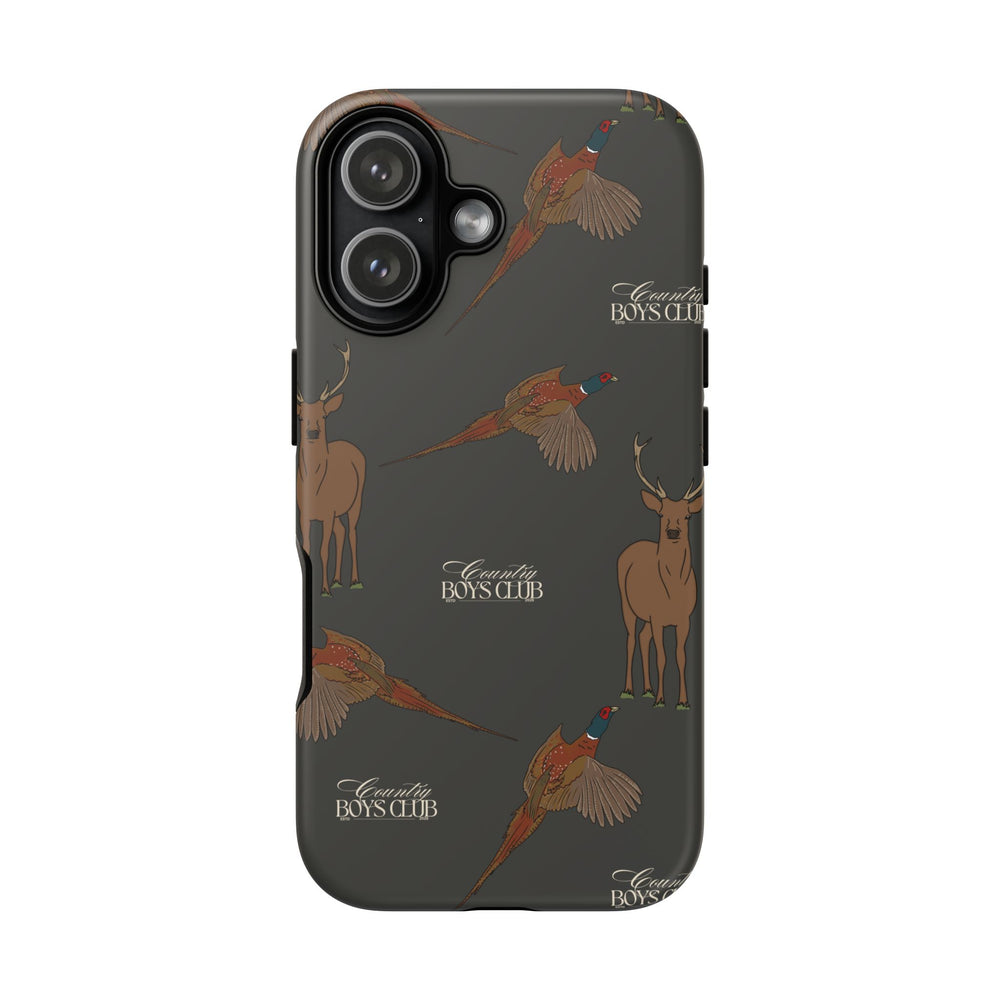 Charcoal 'Boys Stags & Pheasants' Case  | CBC x Country Cases