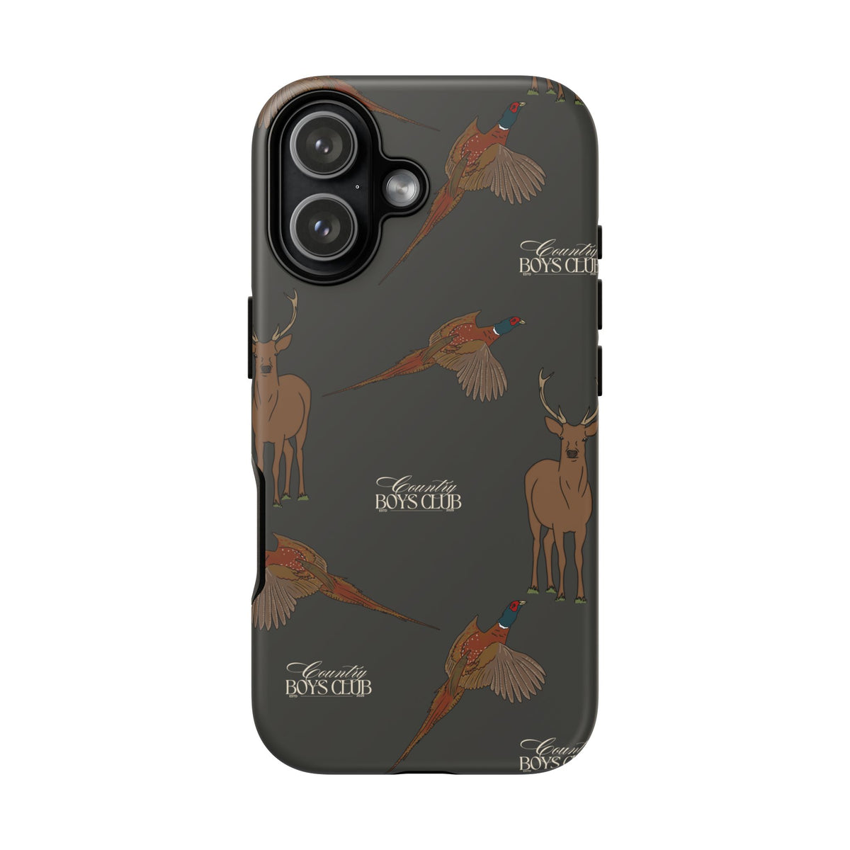 Charcoal 'Boys Stags & Pheasants' Case  | CBC x Country Cases