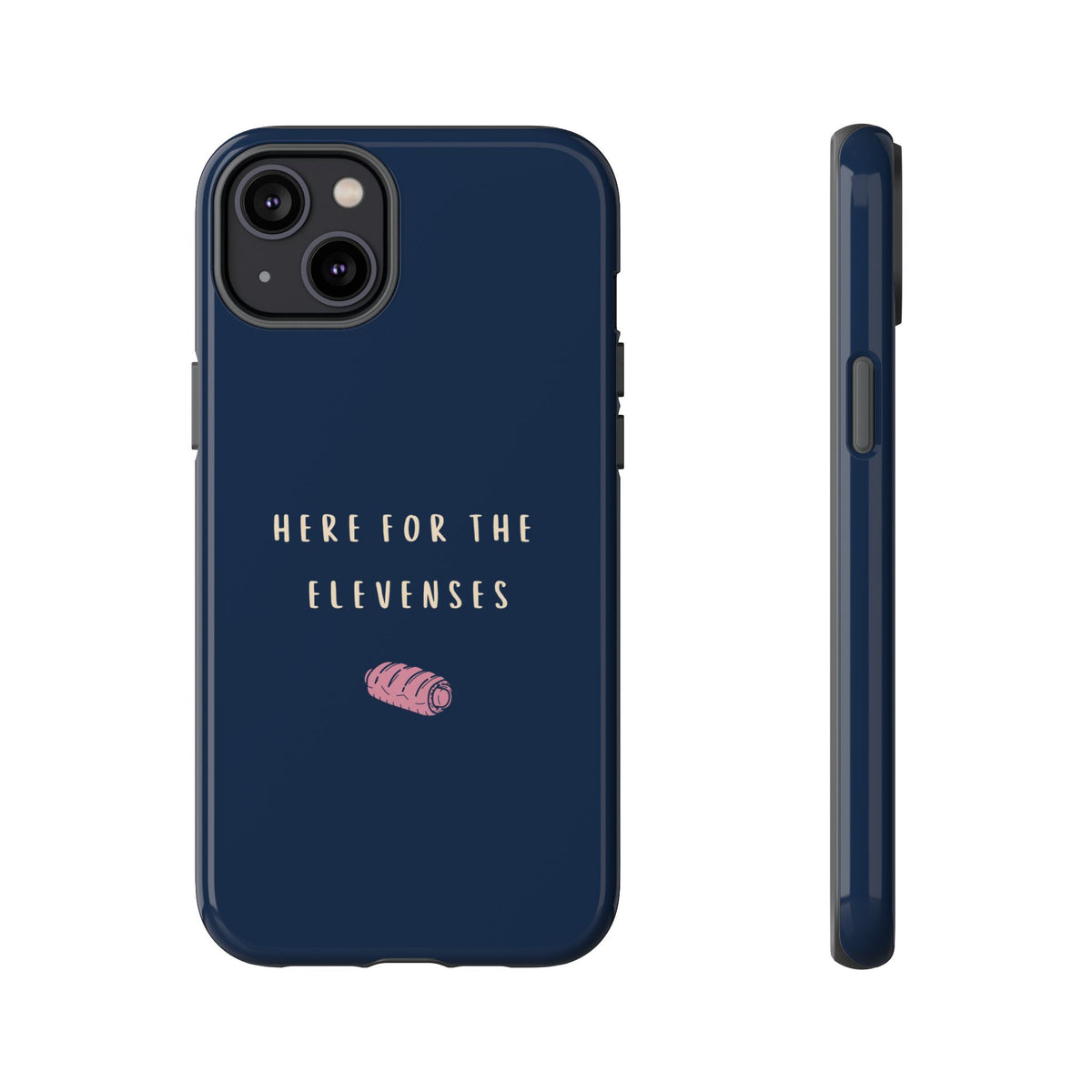Navy & Pink 'Here for the Elevenses' Case