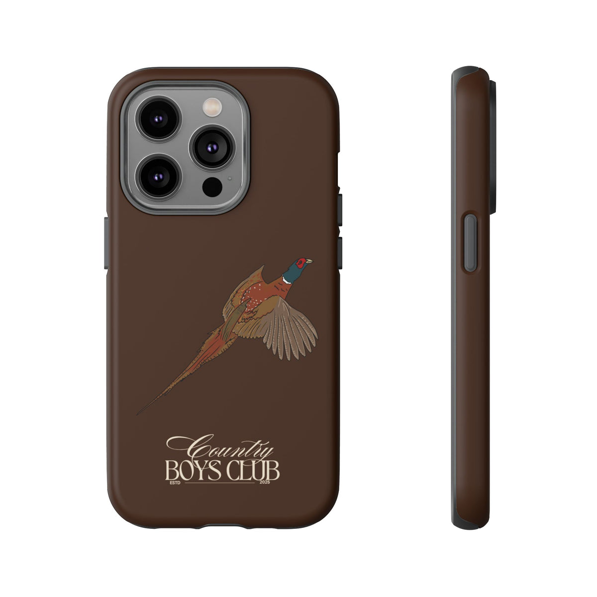 Chestnut Brown 'Country Boys Club Pheasant' Case  | CBC x Country Cases
