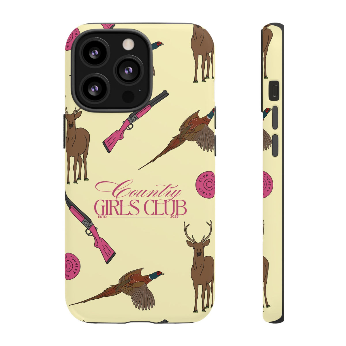 Butter Yellow 'Girls Love Guns' Case  | CGC x Country Cases