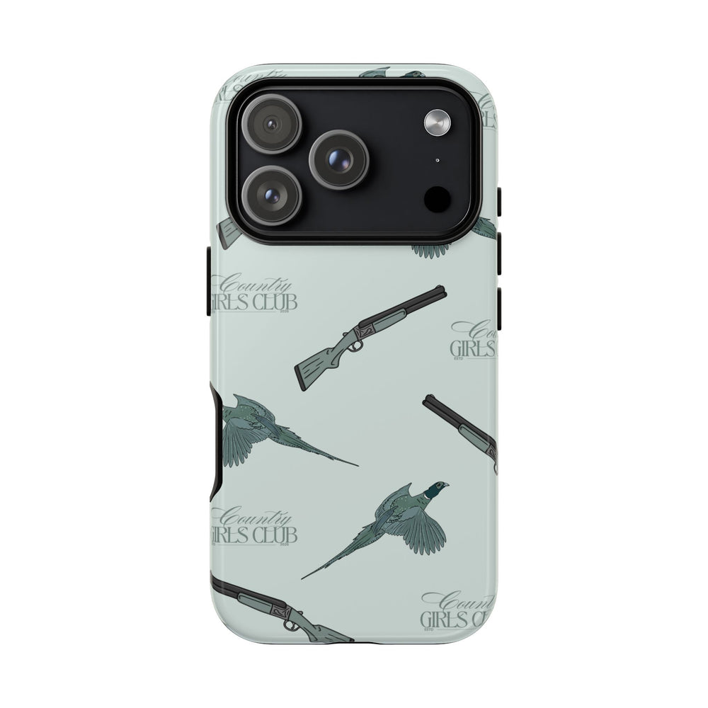 Blue 'Girls Pheasants & Shotguns' Case  | CGC x Country Cases