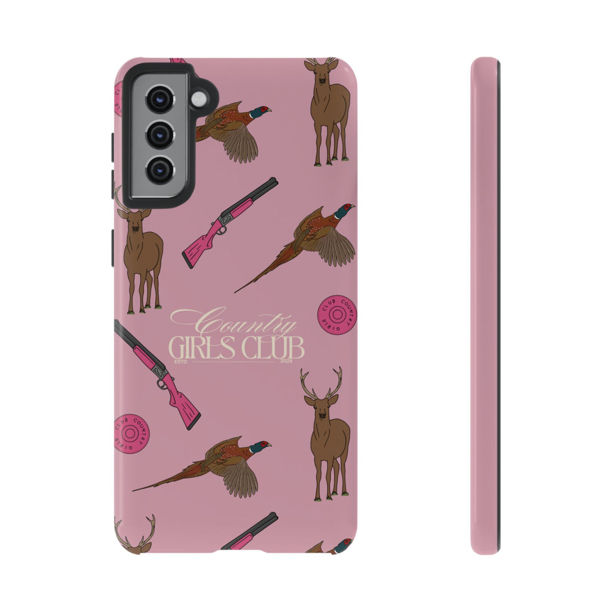 Dusty Pink 'Girls Love Guns' Case  | CGC x Country Cases