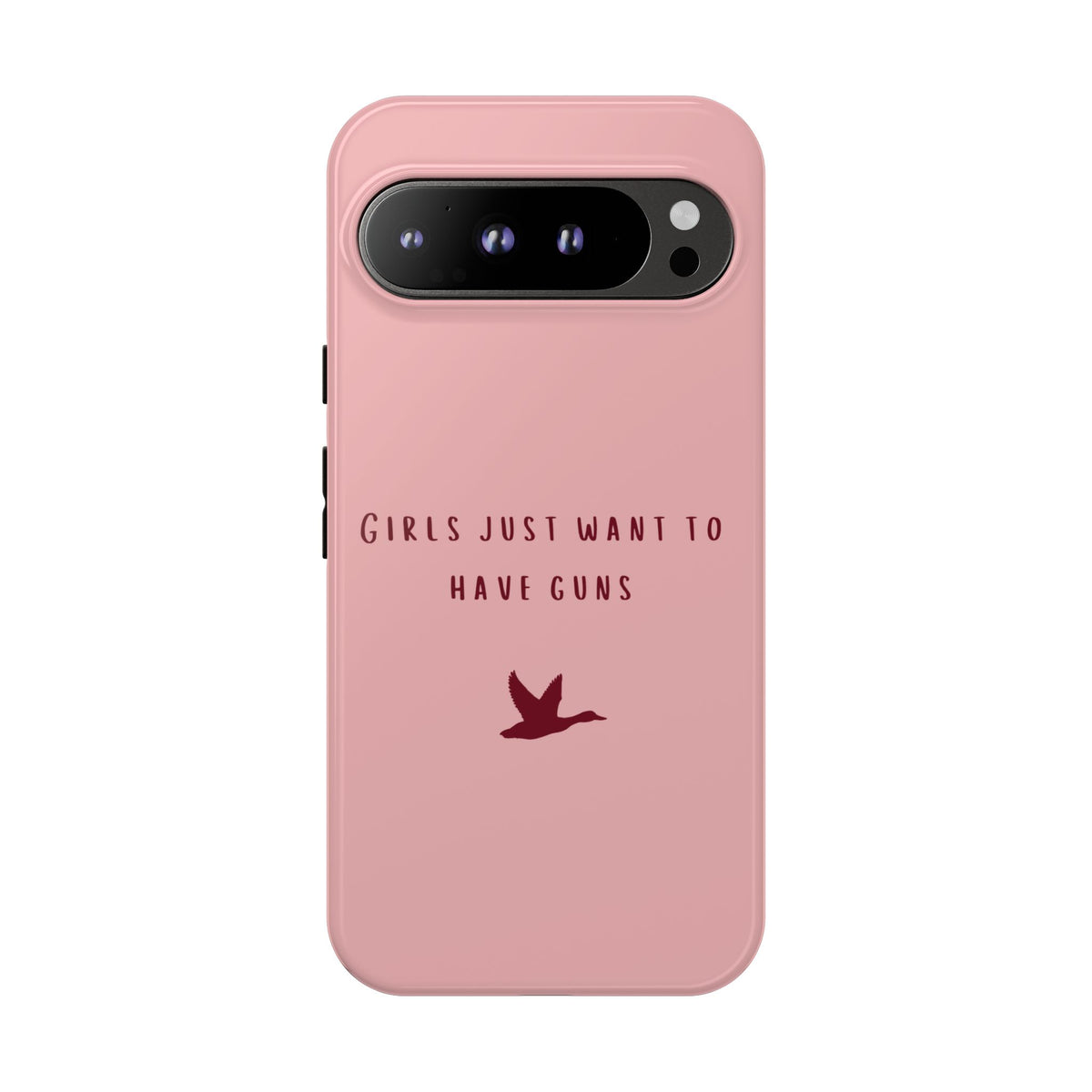 Pink & Burgundy 'Girls Just Want To Have Guns' Case (Mallard)