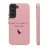 Pink & Burgundy 'Girls Just Want To Have Guns' Case (Partridge)