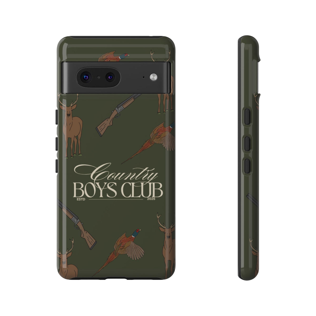 Forest Green Boys Love Guns Case  | CGC x Country Cases