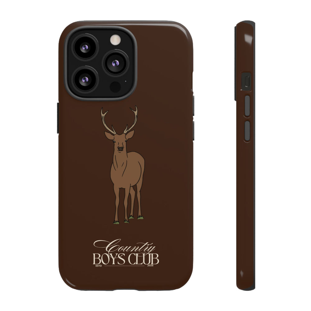 Chestnut Brown 'Country Boys Club Deer' Case  | CBC x Country Cases