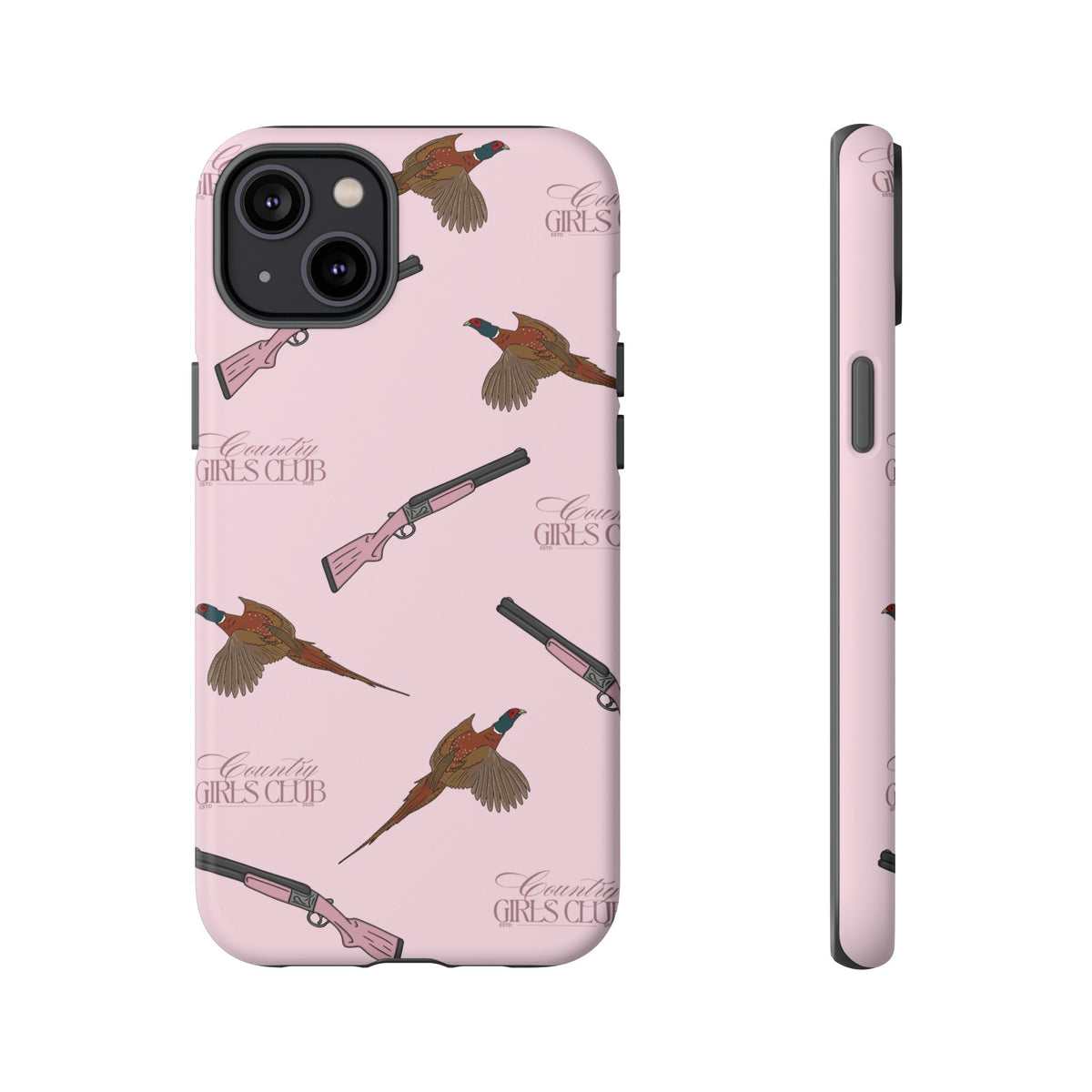 Pink 'Girls Pheasants & Shotguns' Case  | CGC x Country Cases