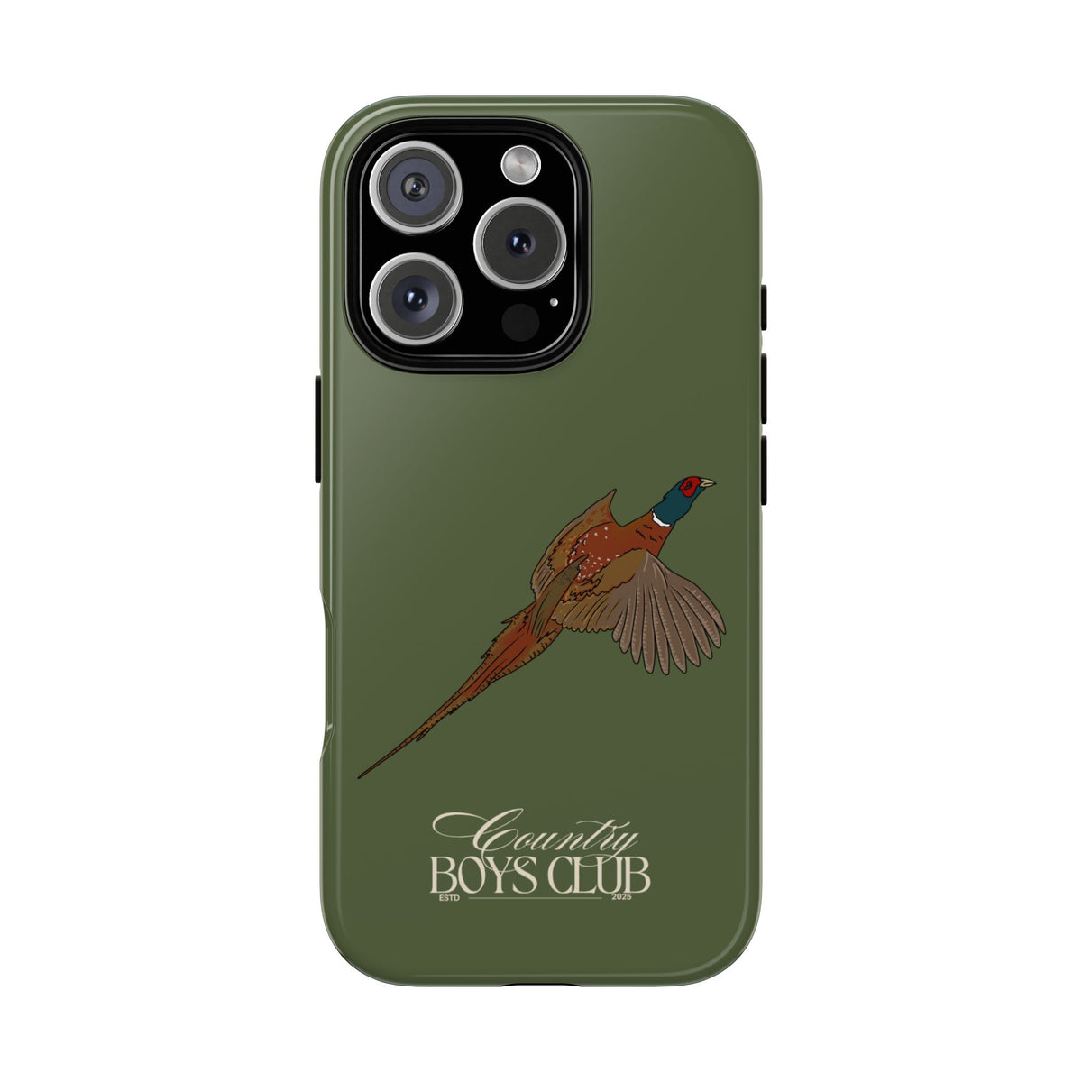 Green Country Boys Club Pheasant Case  | CGC x Country Cases
