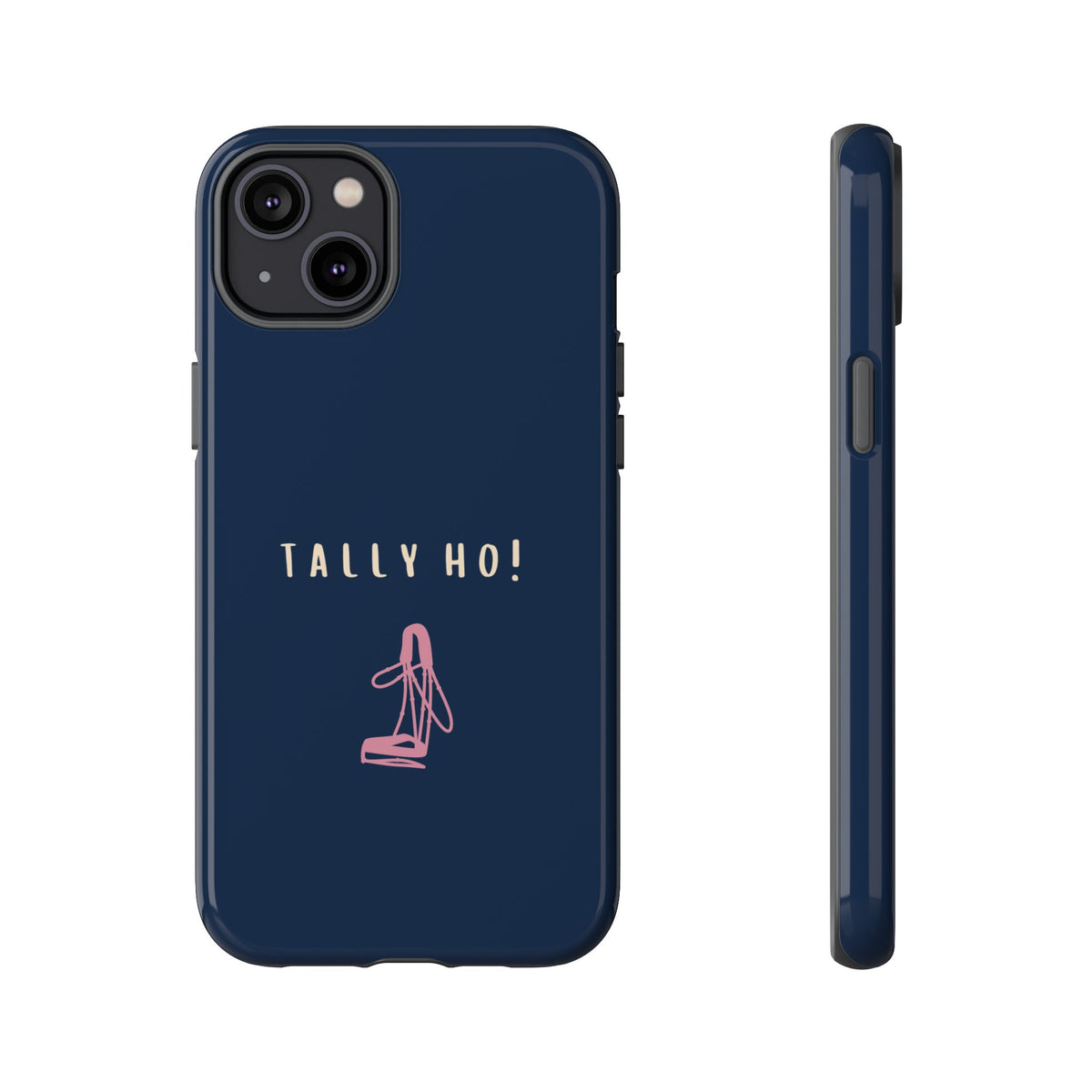 Navy & Pink 'Tally Ho!' (Bridle)