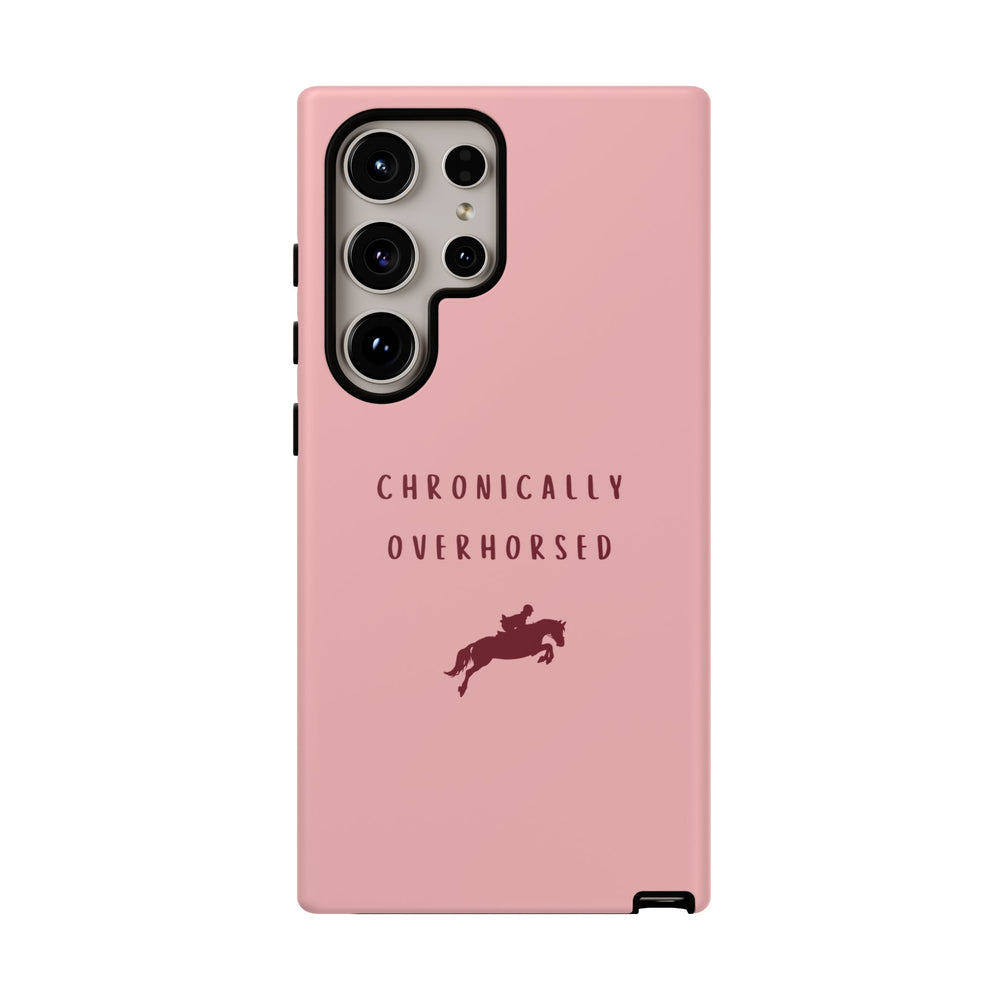 Pink & Burgundy "Chronically Overhorsed" Case