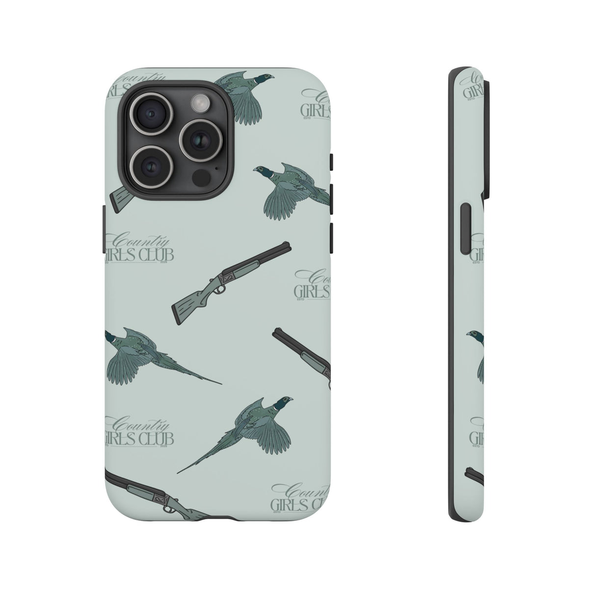 Blue 'Girls Pheasants & Shotguns' Case  | CGC x Country Cases