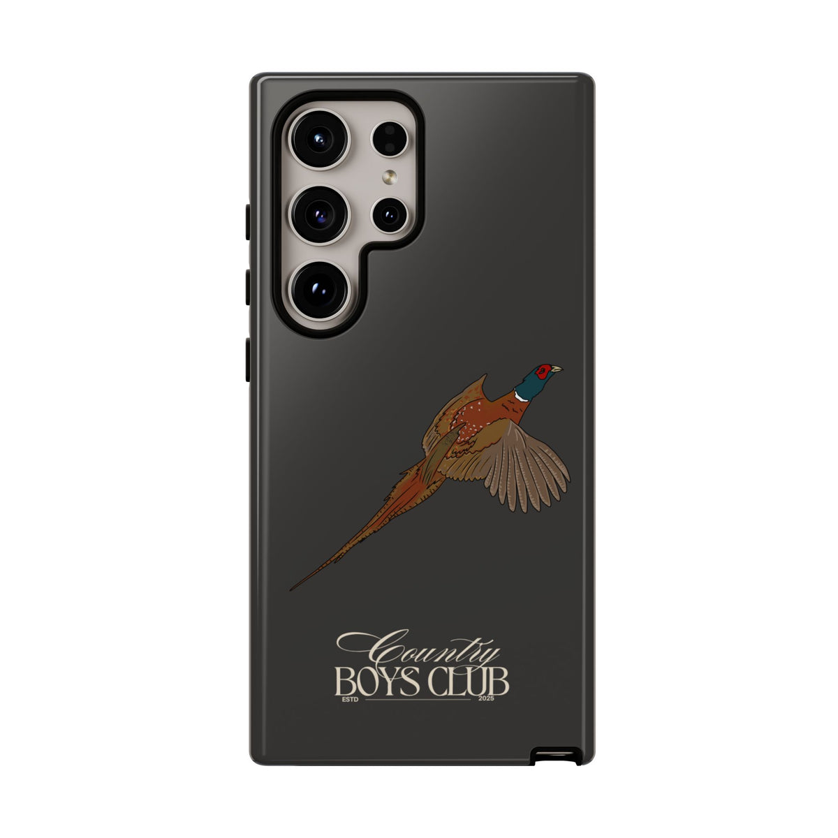 Charcoal 'Country Boys Club Pheasant' Case  | CGC x Country Cases