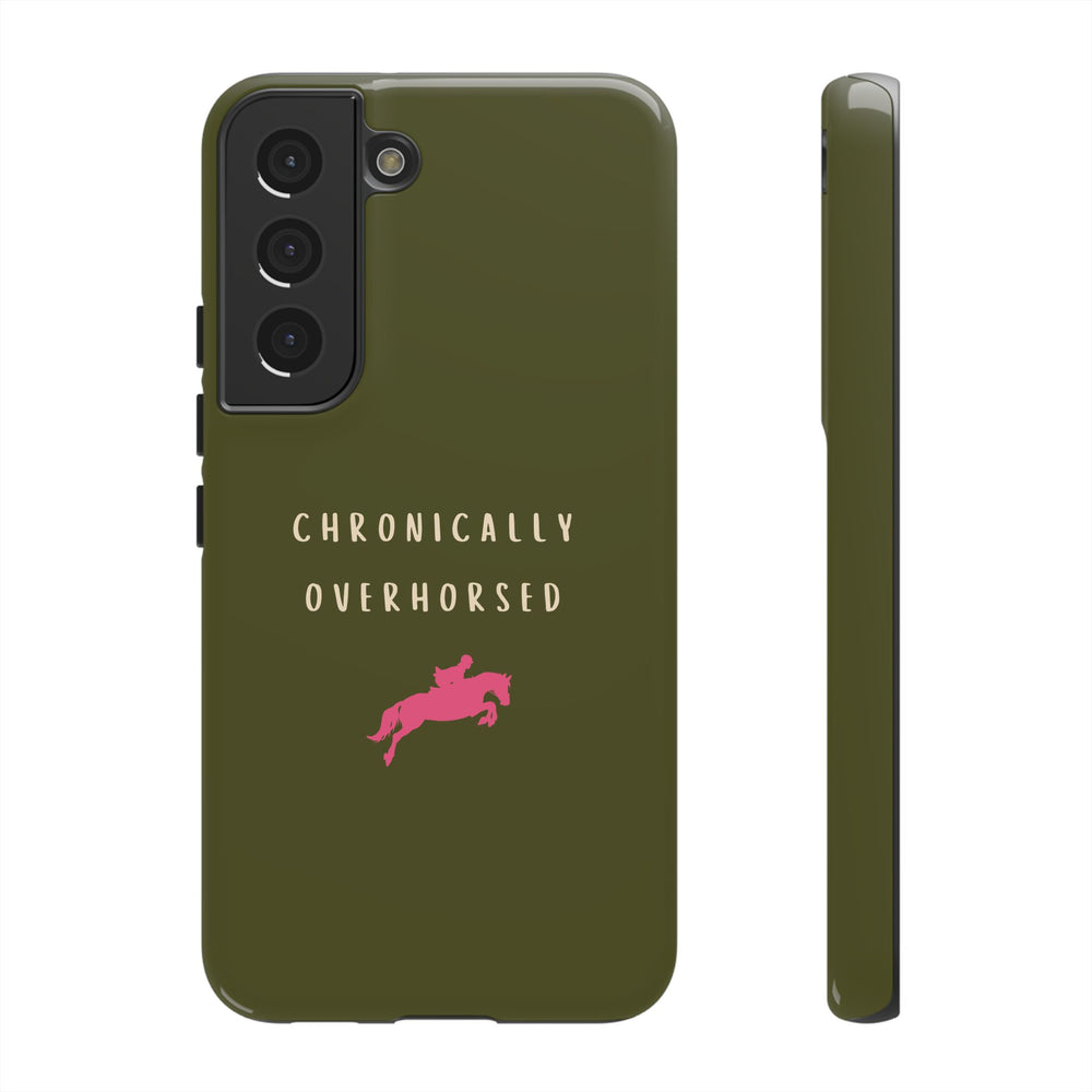 Green & Pink Chronically Overhorsed Case