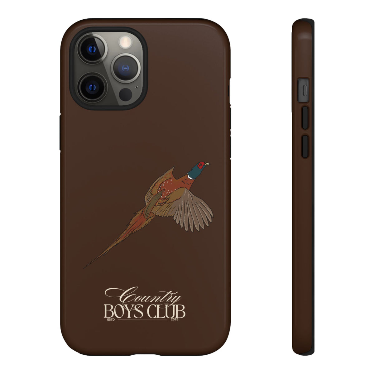 Chestnut Brown 'Country Boys Club Pheasant' Case  | CBC x Country Cases