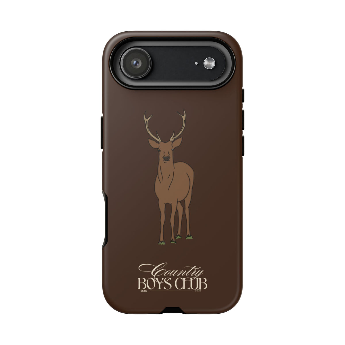 Chestnut Brown 'Country Boys Club Deer' Case  | CBC x Country Cases