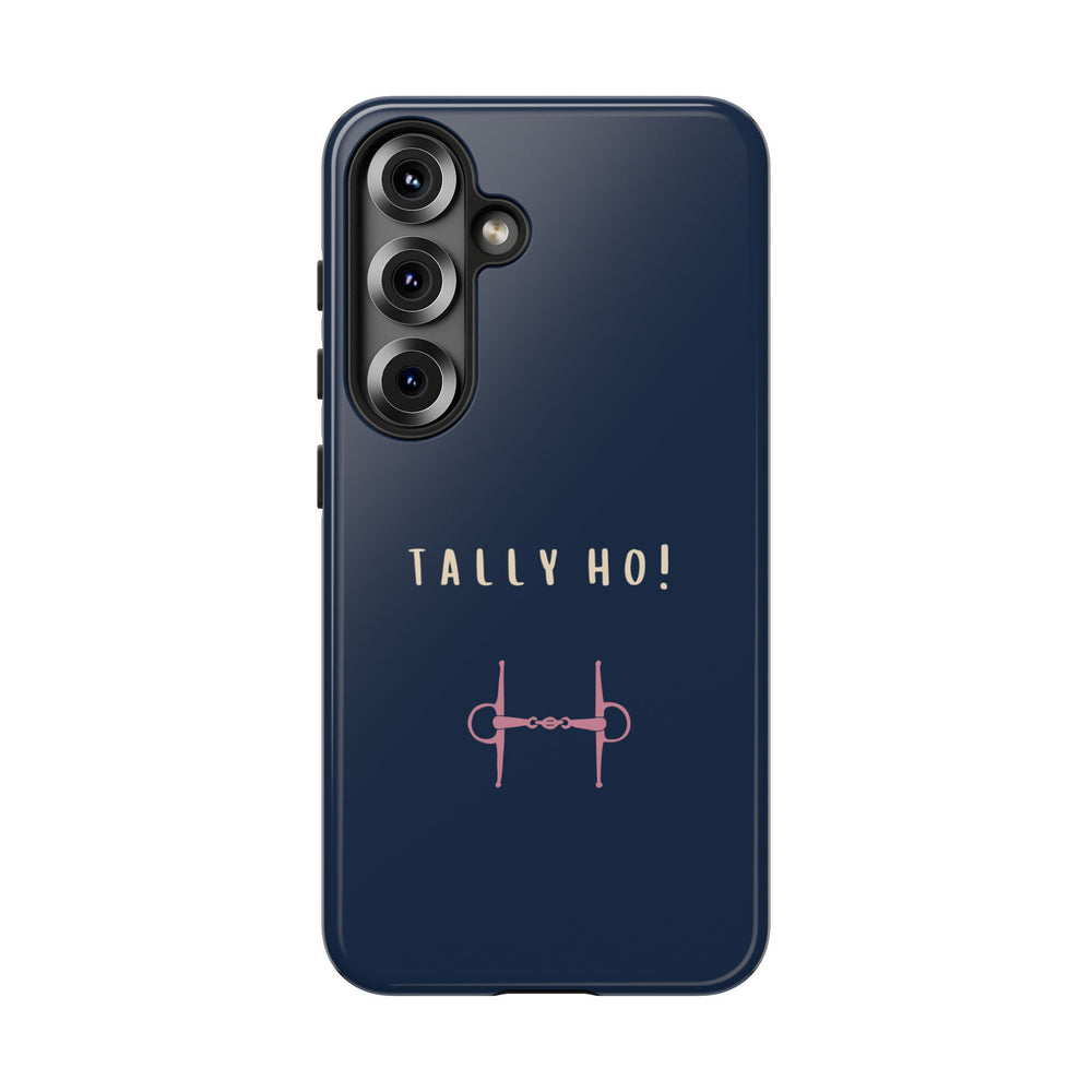 Navy & Pink 'Tally Ho!' (Snaffle)