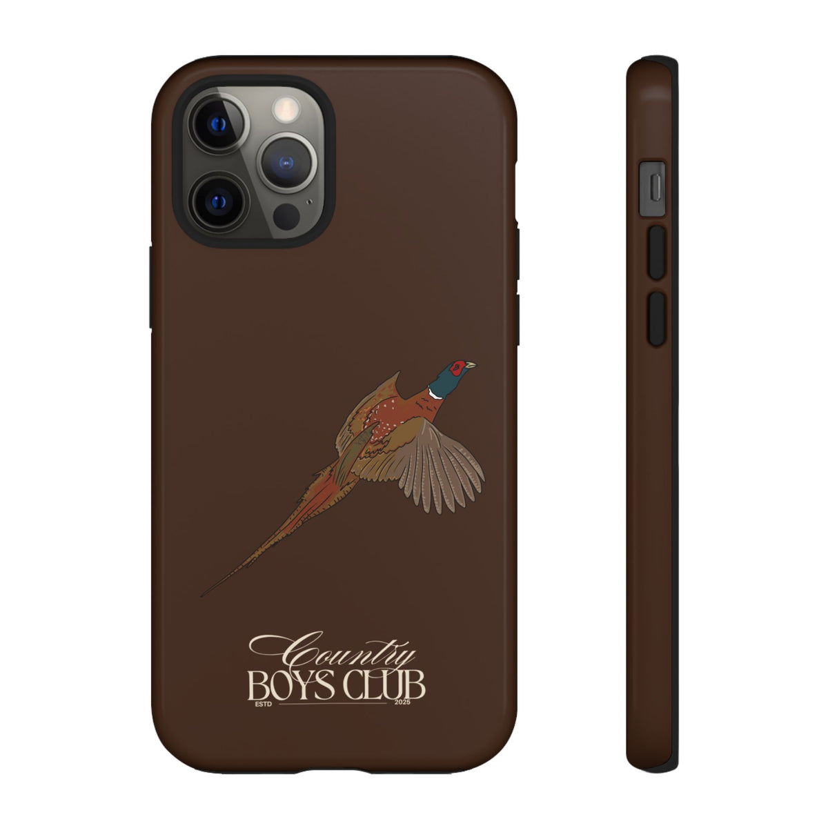 Chestnut Brown 'Country Boys Club Pheasant' Case  | CBC x Country Cases