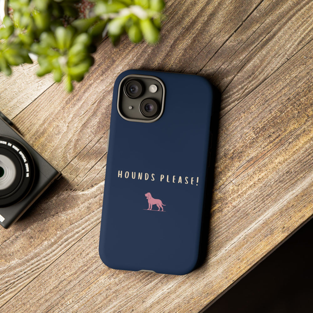 Navy & Pink 'Hounds Please' Case