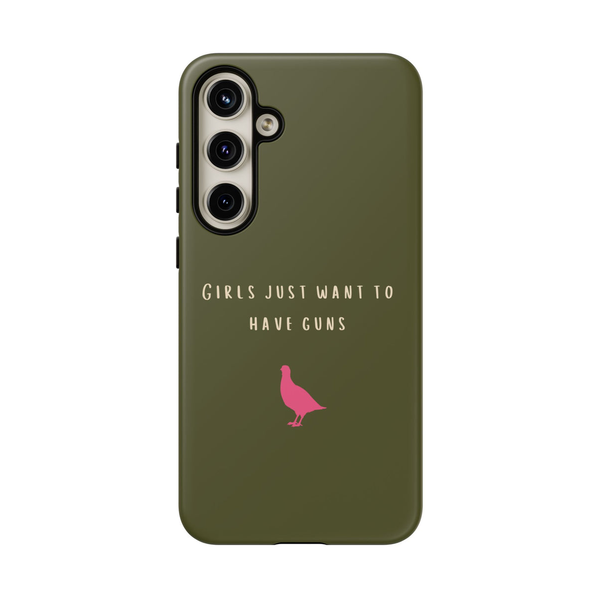 Green & Pink 'Girls Just Want To Have Guns' Case (Partridge)