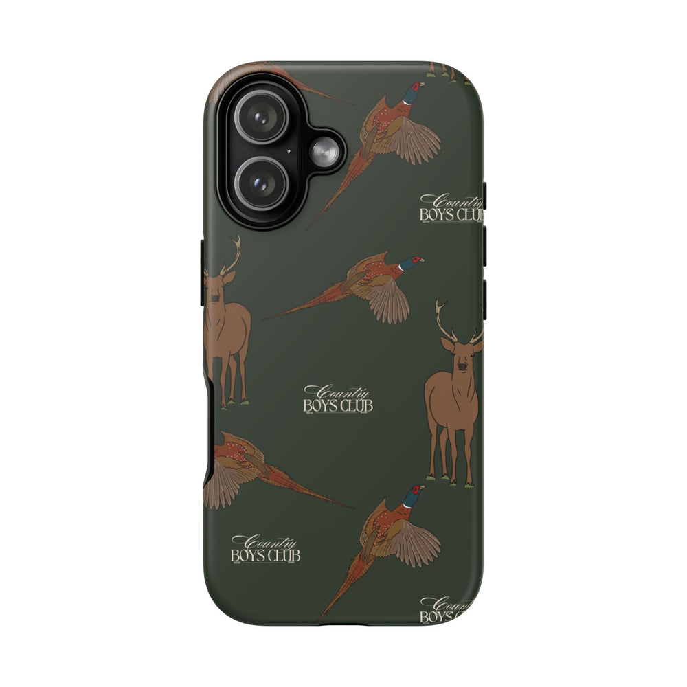Field Green 'Boys Stags & Pheasants' Case  | CBC x Country Cases