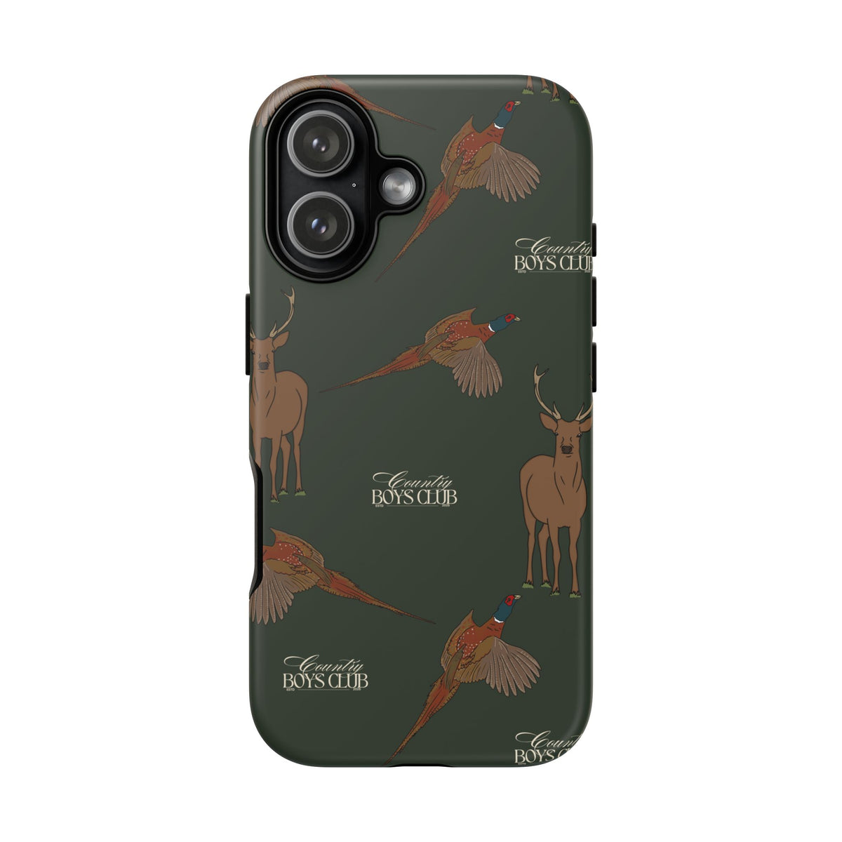 Field Green 'Boys Stags & Pheasants' Case  | CBC x Country Cases