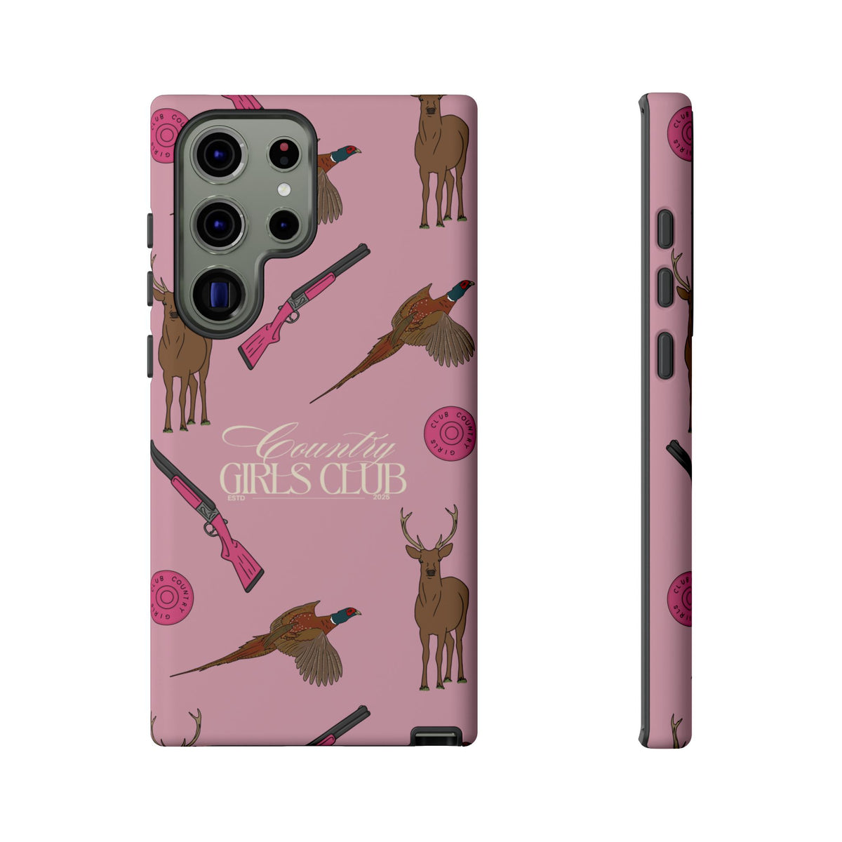 Dusty Pink 'Girls Love Guns' Case  | CGC x Country Cases
