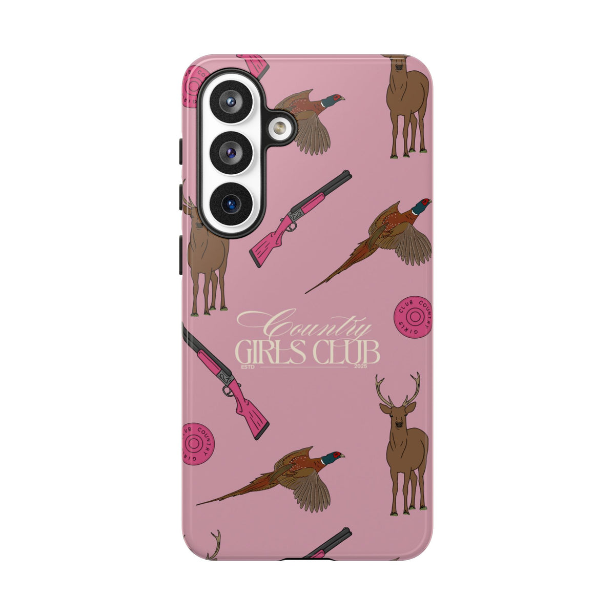 Dusty Pink 'Girls Love Guns' Case  | CGC x Country Cases