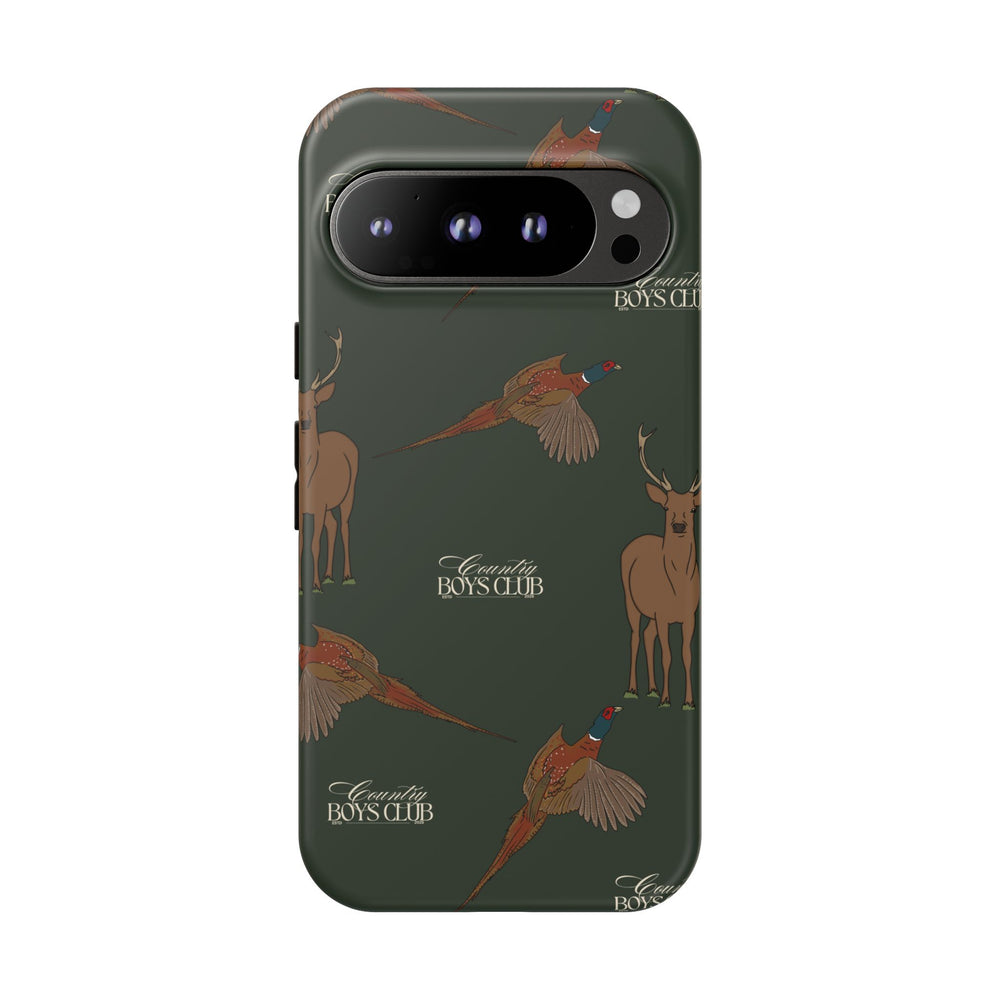 Field Green 'Boys Stags & Pheasants' Case  | CBC x Country Cases
