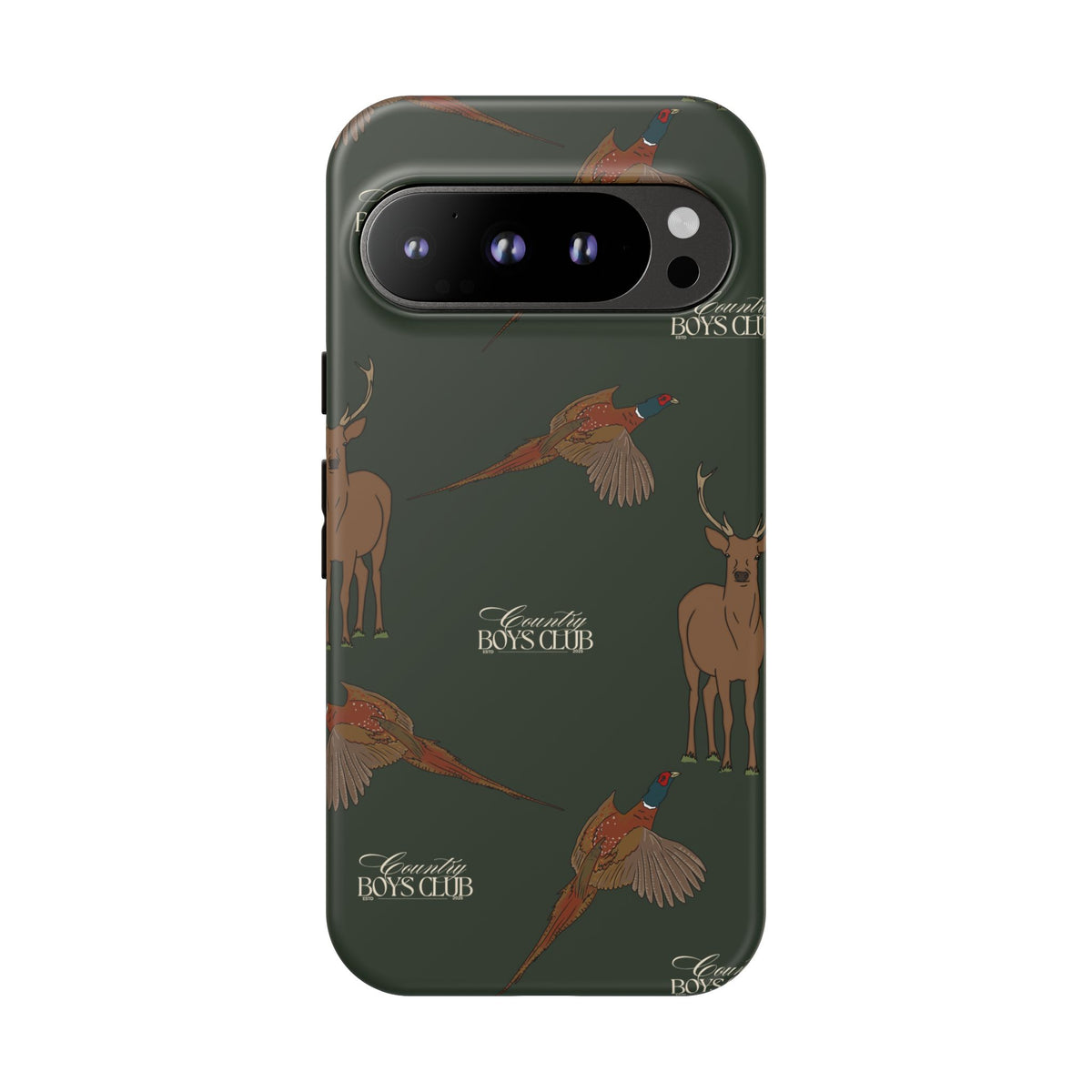 Field Green 'Boys Stags & Pheasants' Case  | CBC x Country Cases