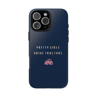 Navy & Pink 'Pretty Girls Drive Tractors' Case