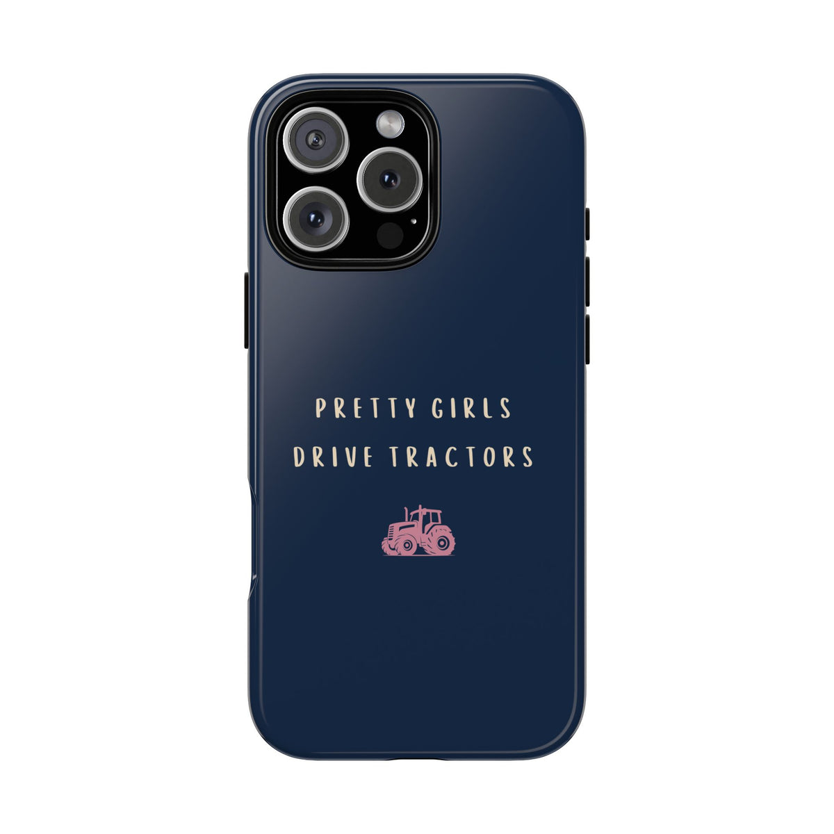 Navy & Pink 'Pretty Girls Drive Tractors' Case