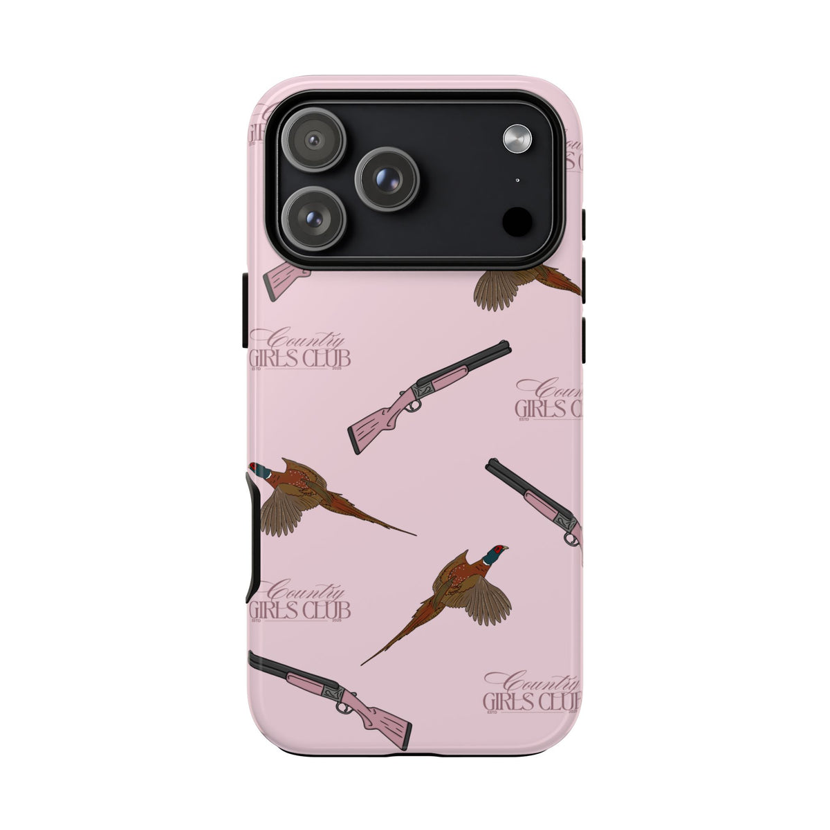 Pink 'Girls Pheasants & Shotguns' Case  | CGC x Country Cases