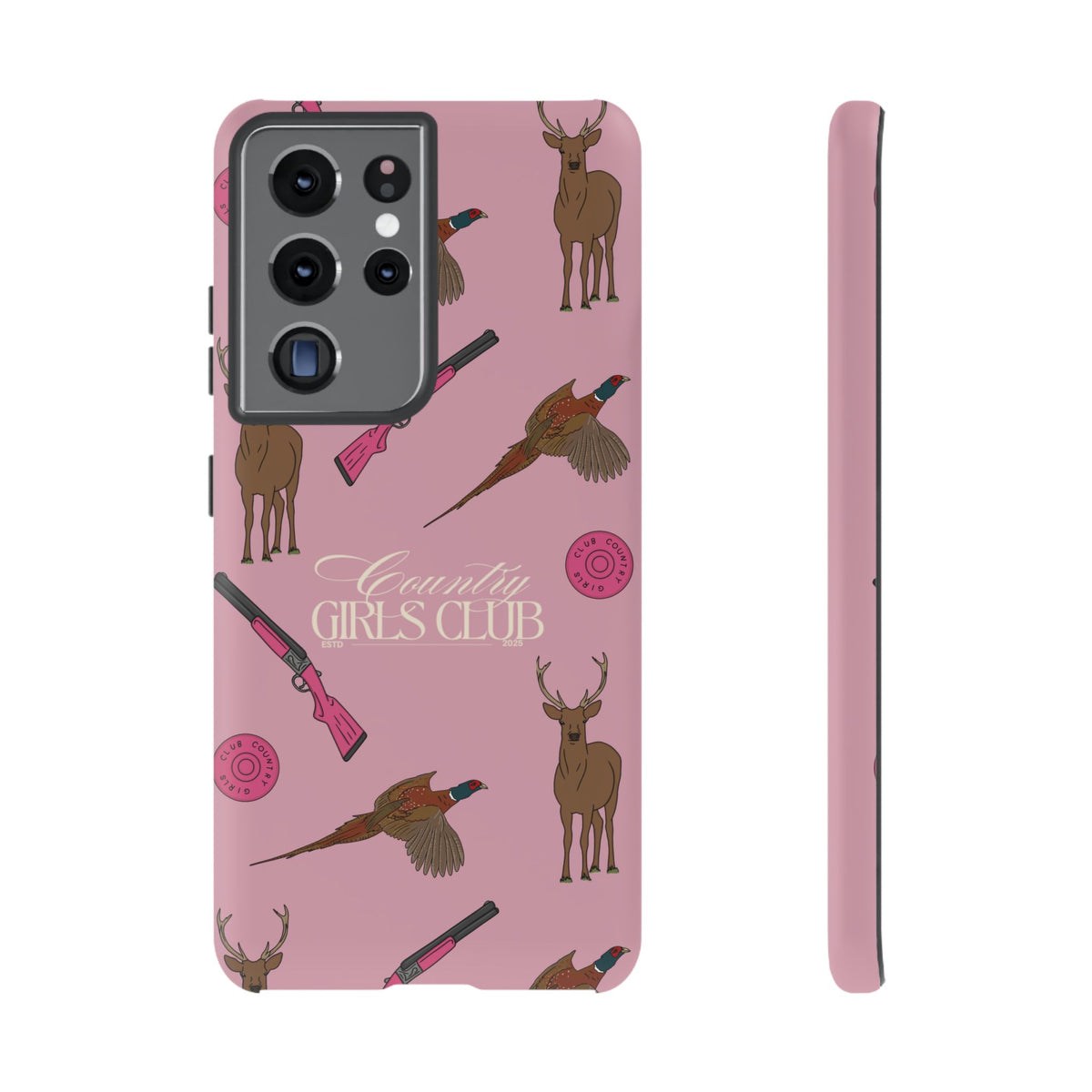 Dusty Pink 'Girls Love Guns' Case  | CGC x Country Cases