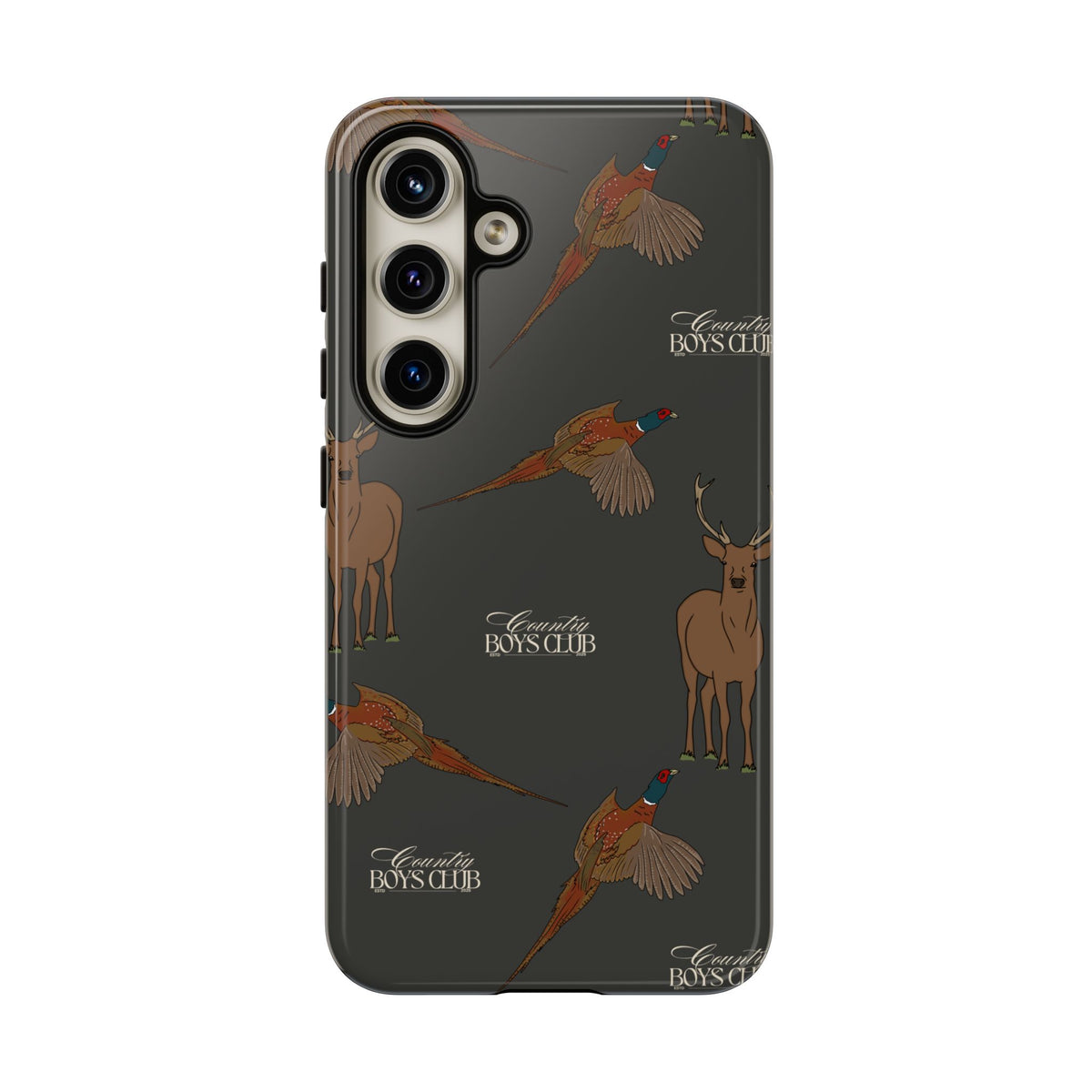 Charcoal 'Boys Stags & Pheasants' Case  | CBC x Country Cases