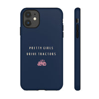 Navy & Pink 'Pretty Girls Drive Tractors' Case