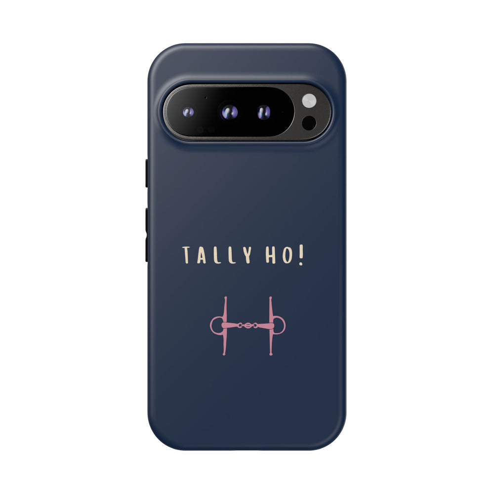 Navy & Pink 'Tally Ho!' (Snaffle)