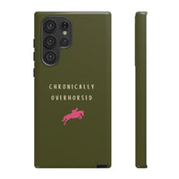 Green & Pink Chronically Overhorsed Case