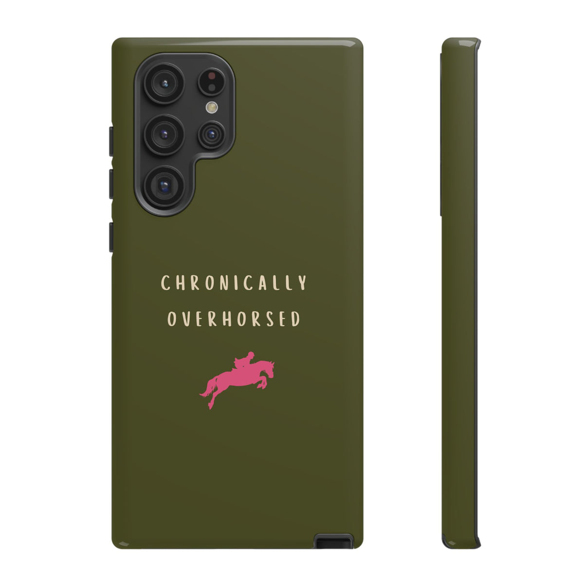 Green & Pink Chronically Overhorsed Case