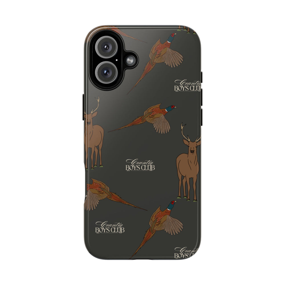 Charcoal 'Boys Stags & Pheasants' Case  | CBC x Country Cases