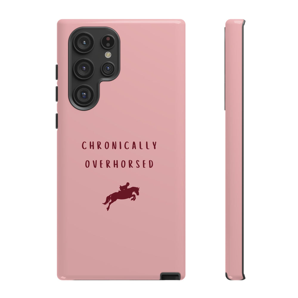 Pink & Burgundy "Chronically Overhorsed" Case
