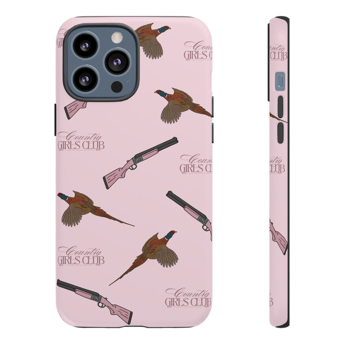 Pink 'Girls Pheasants & Shotguns' Case  | CGC x Country Cases