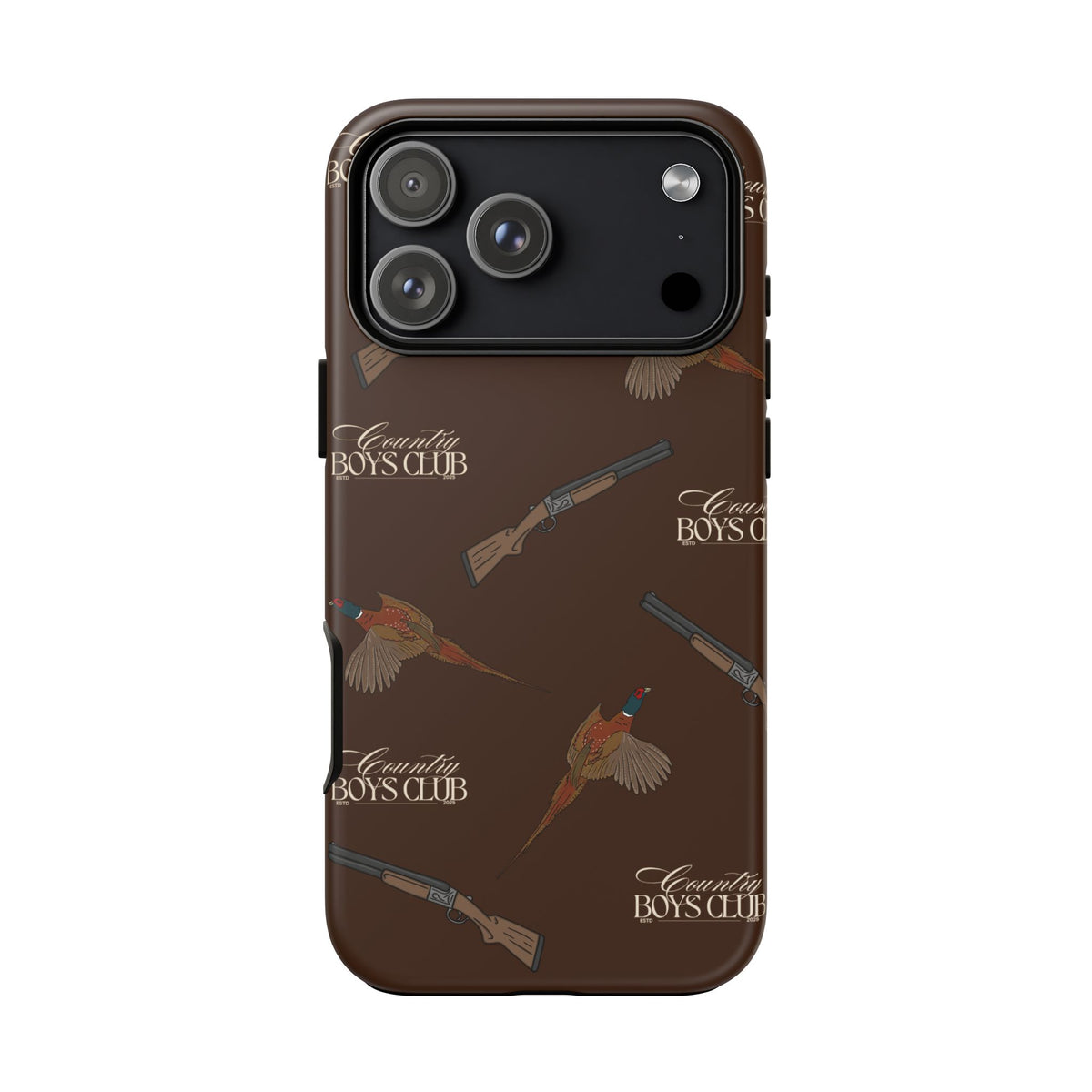 Chestnut Brown 'Boys Pheasants & Shotguns' Case  | CBC x Country Cases