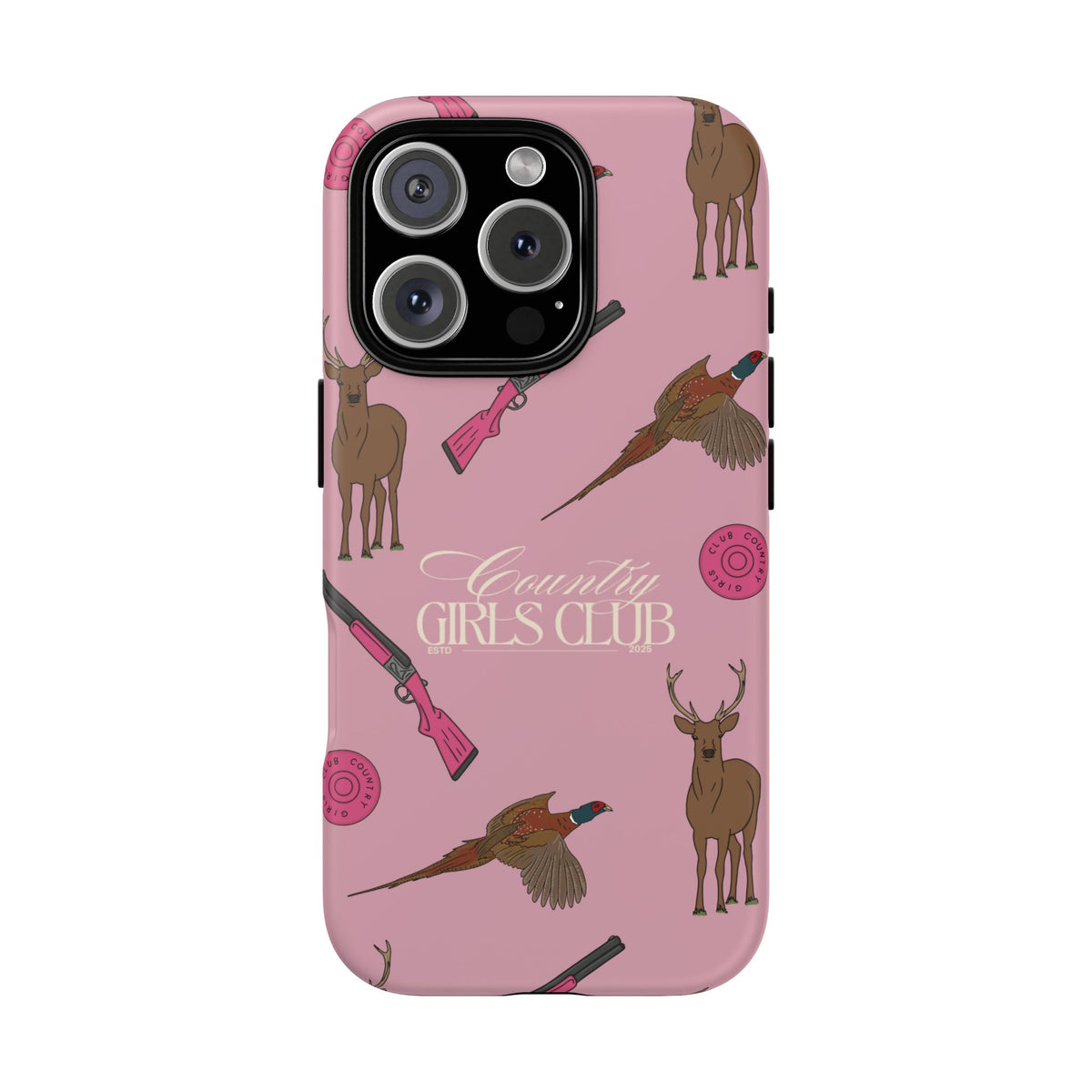 Dusty Pink Girls Love Guns Case  | CGC x Country Cases