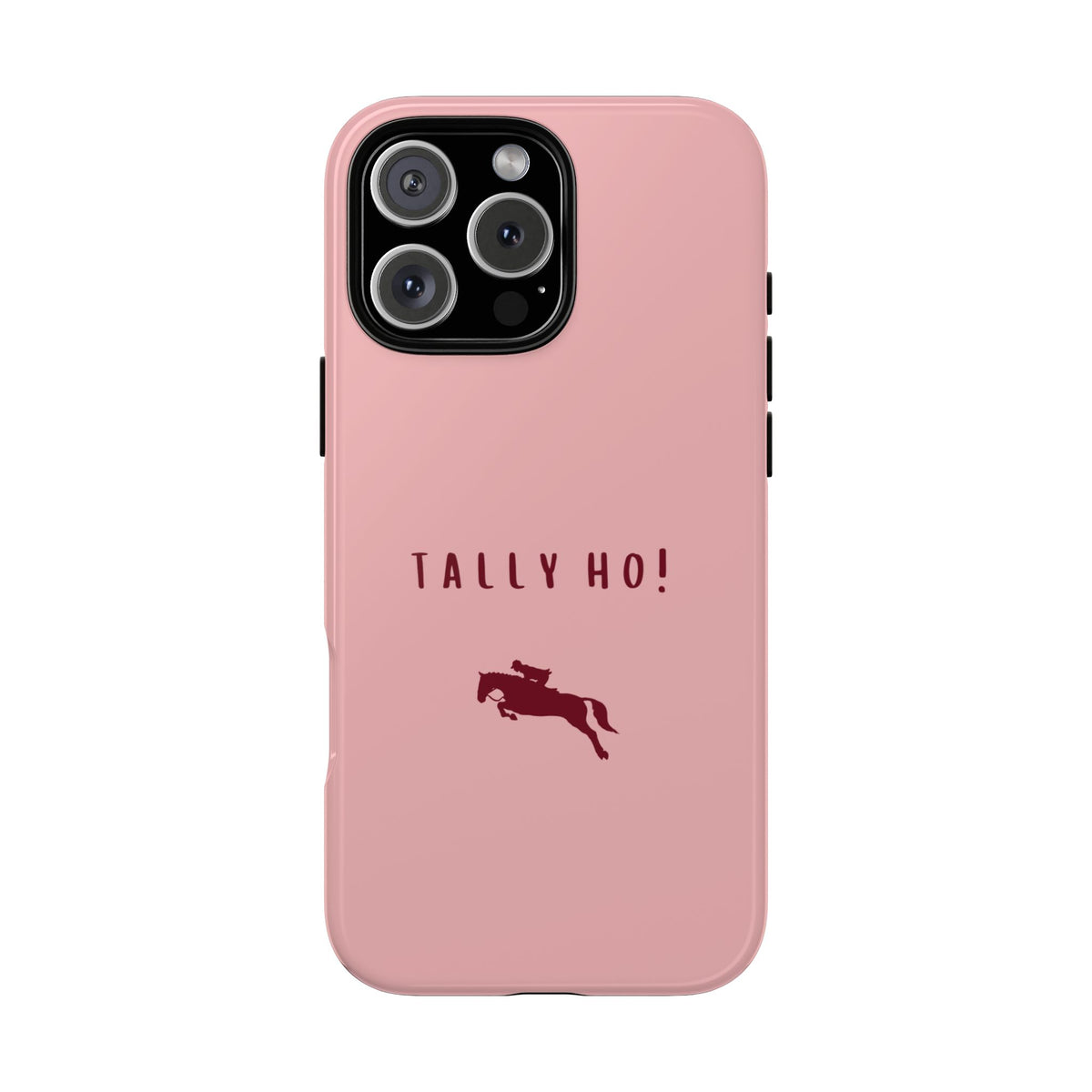 Pink & Burgundy 'Tally Ho!' (Horse) Case