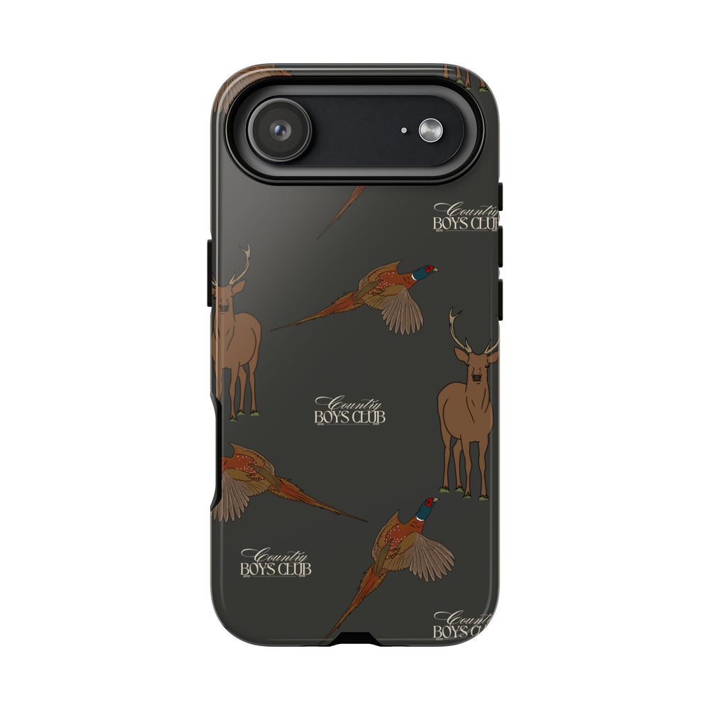 Charcoal 'Boys Stags & Pheasants' Case  | CBC x Country Cases