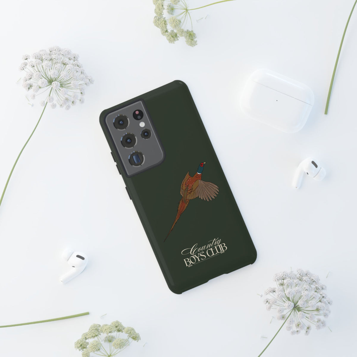 Field Green' Country Boys Club Pheasant' Case  | CGC x Country Cases